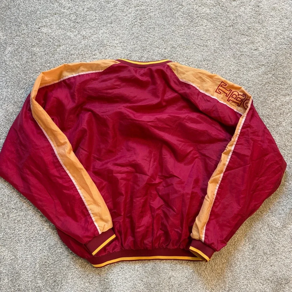 Vintage Team Edition USC Trojans Windbreaker Jacket Red Gold Full Zip Mens XL